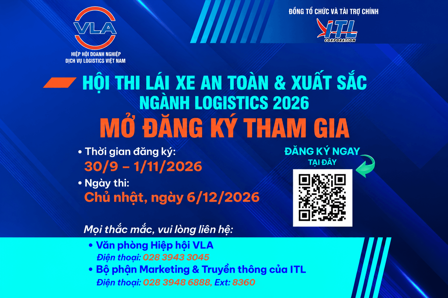 Hội thi lái xe an toàn và xuát sắc ngành Logistics 2026 chính thức mở đăng ký