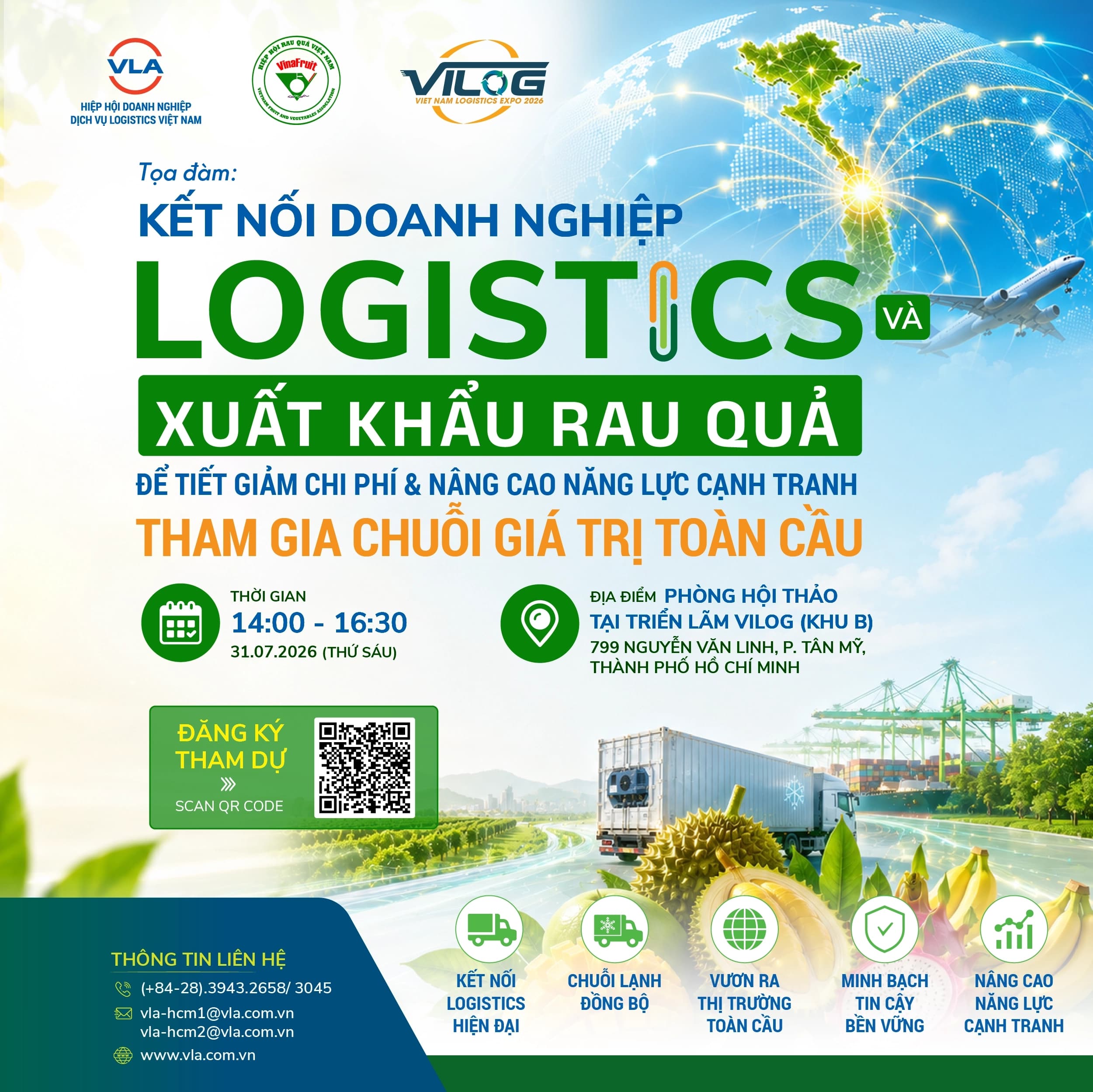 Kết nối logistics và xuất khẩu rau quả: Tìm lời giải giảm chi phí, nâng sức cạnh tranh