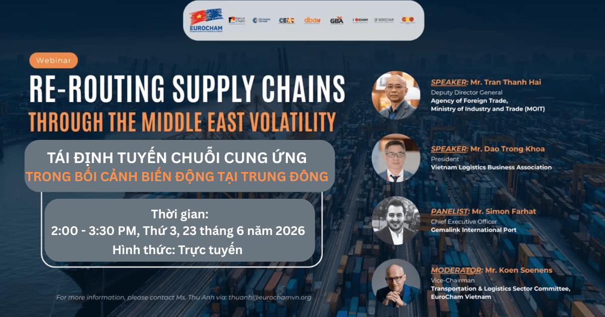 Giải bài toán mới của chuỗi cung ứng trước biến động tại Trung Đông