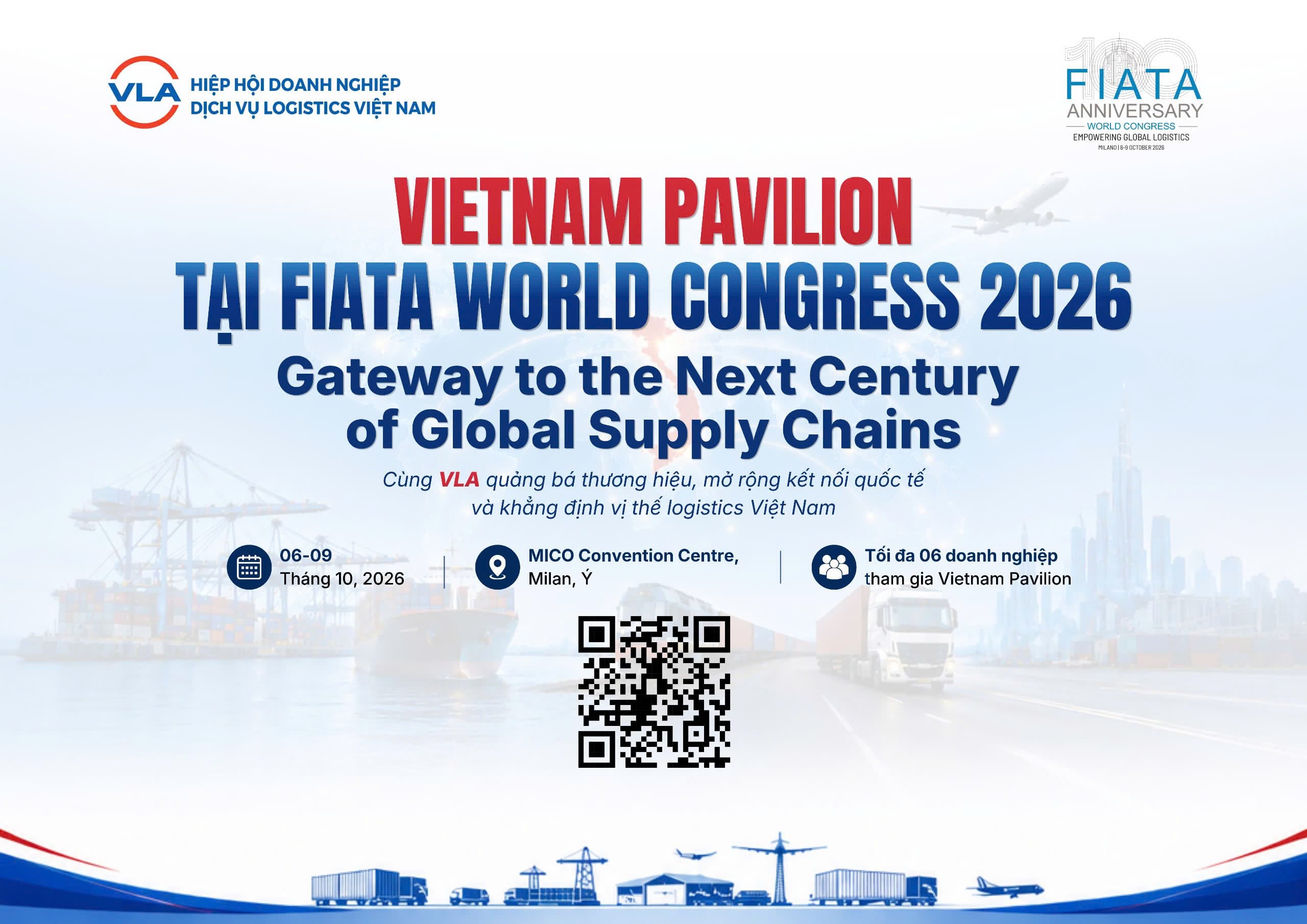 Vietnam Pavilion tại FWC 2026: Cùng đưa logistics Việt Nam bước vào thế kỷ mới của chuỗi cung ứng toàn cầu