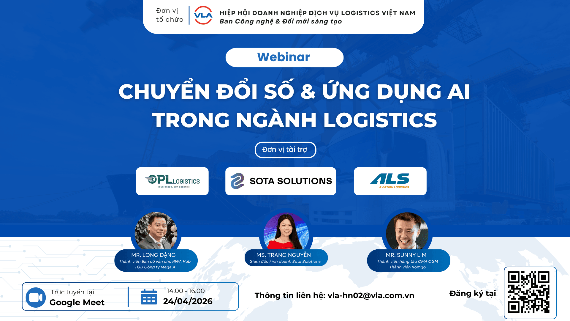 VLA tổ chức hội thảo trực tuyến: “Chuyển đổi số và ứng dụng AI trong ngành Logistics”