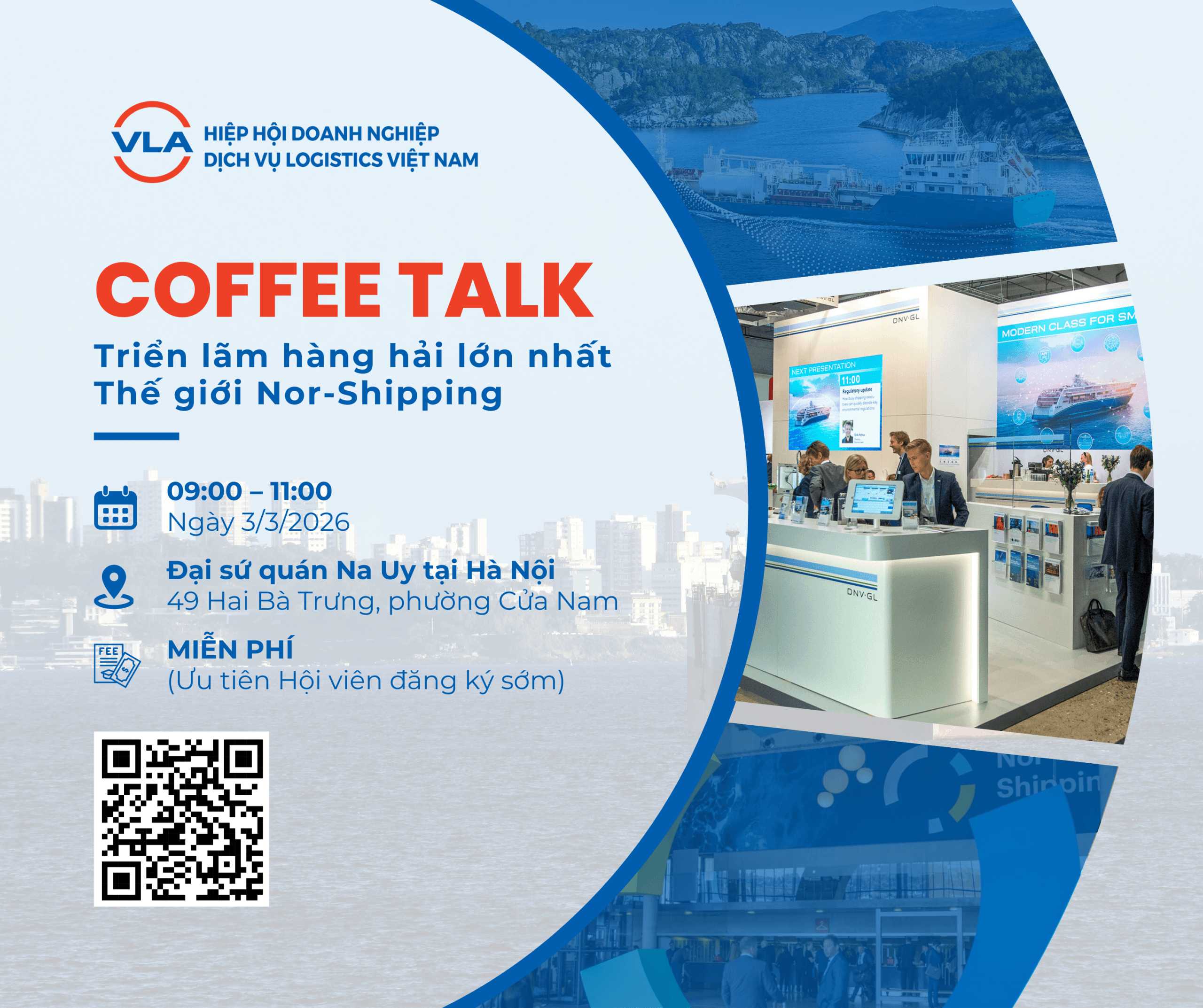 VLA và Đại sứ quán Na Uy tổ chức Coffee Talk giới thiệu Nor-Shipping – Triển lãm hàng hải hàng đầu thế giới