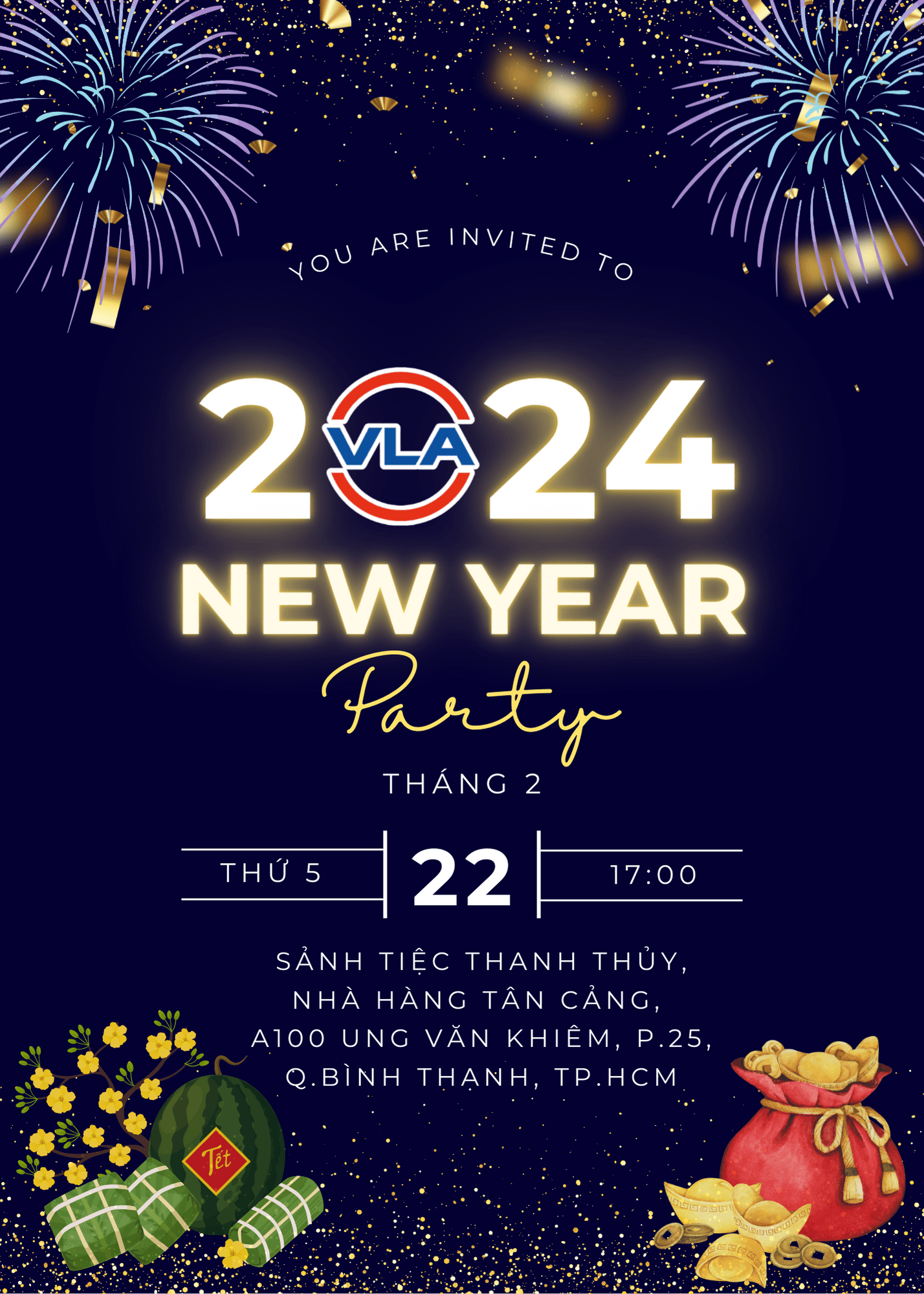 THƯ MỜI TIỆC TÂN NIÊN: VLA NỐI VÒNG TAY LỚN 2024