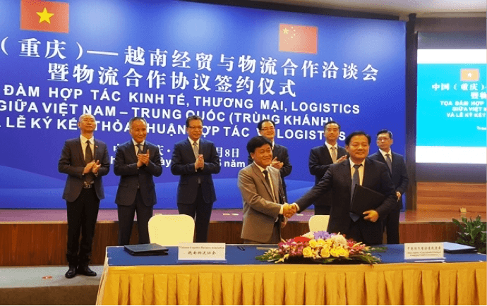 Hiệp hội Doanh nghiệp dịch vụ logistics Việt Nam ký kết thỏa thuận hợp tác logistics tại Trung Quốc